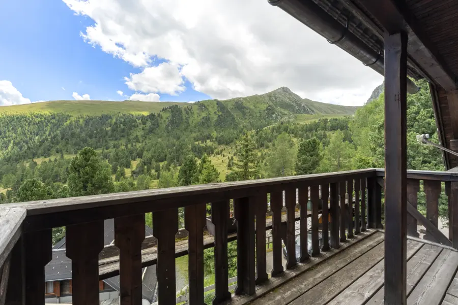 Blick vom Balkon in die Nockberge